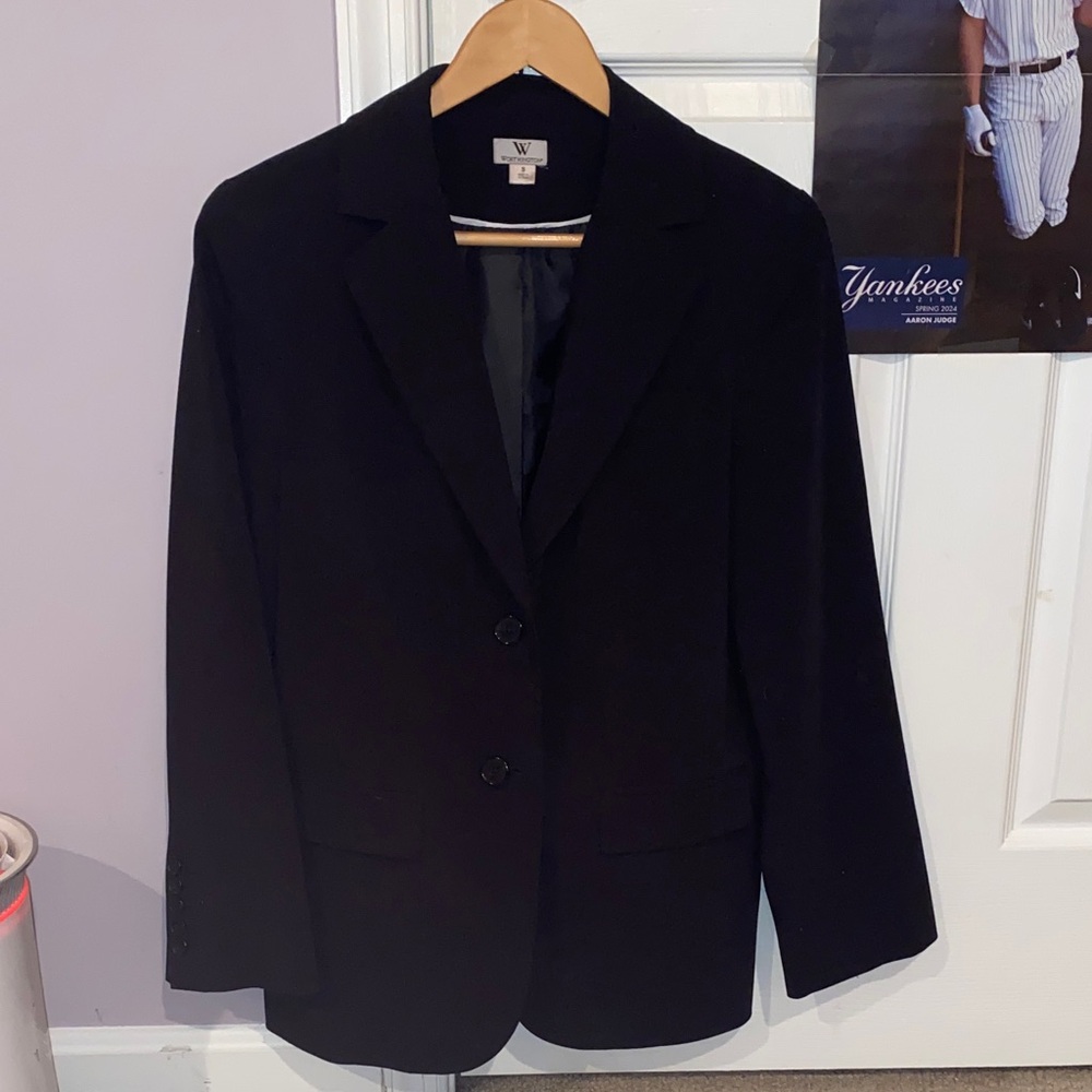 Worthington (W) Women’s Small/Medium Long Black Blazer Sport Jacket